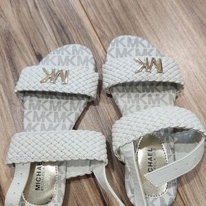Michael Kors Kids White Sandals